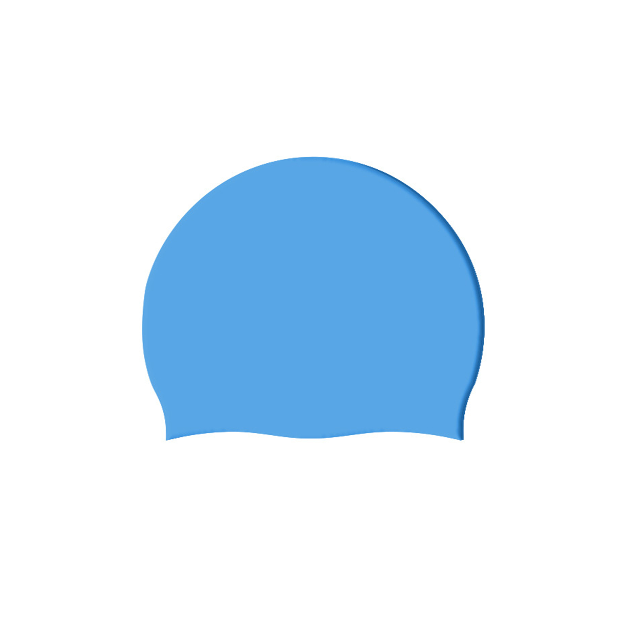 Silicone Swim Cap Unisex Adult 9.3" x 7.9" 8