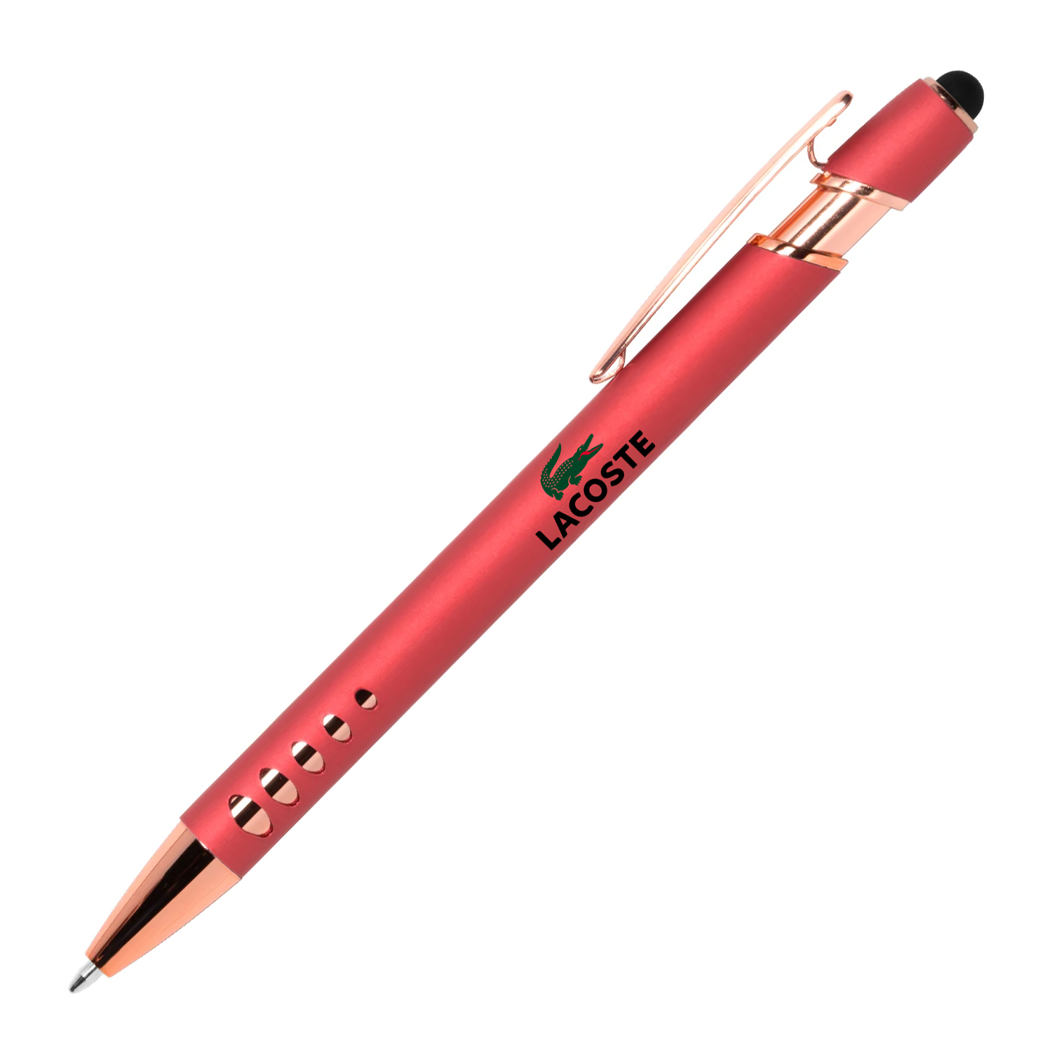 Stylus-4563 Ballpoint Soft Touch Pens with Rose Gold Trims 3