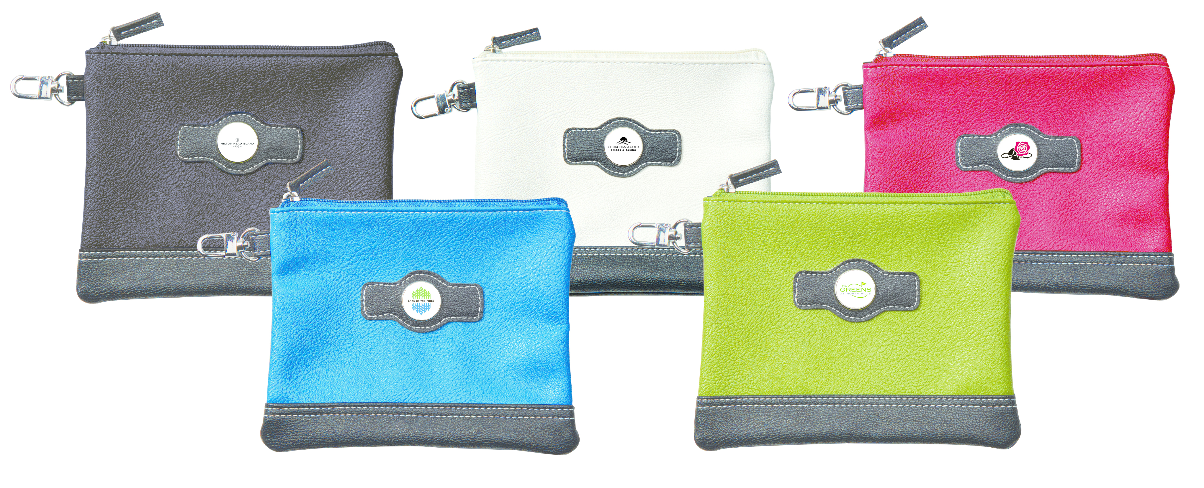 Two-Tone Top Zip Valuables/Utility Bag 1