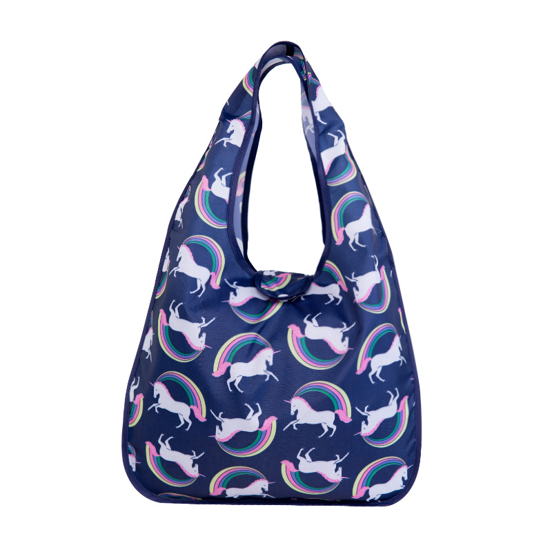 Reusable Polyester Folding Shopping Bag Portable Grocery Bag for Storage 2