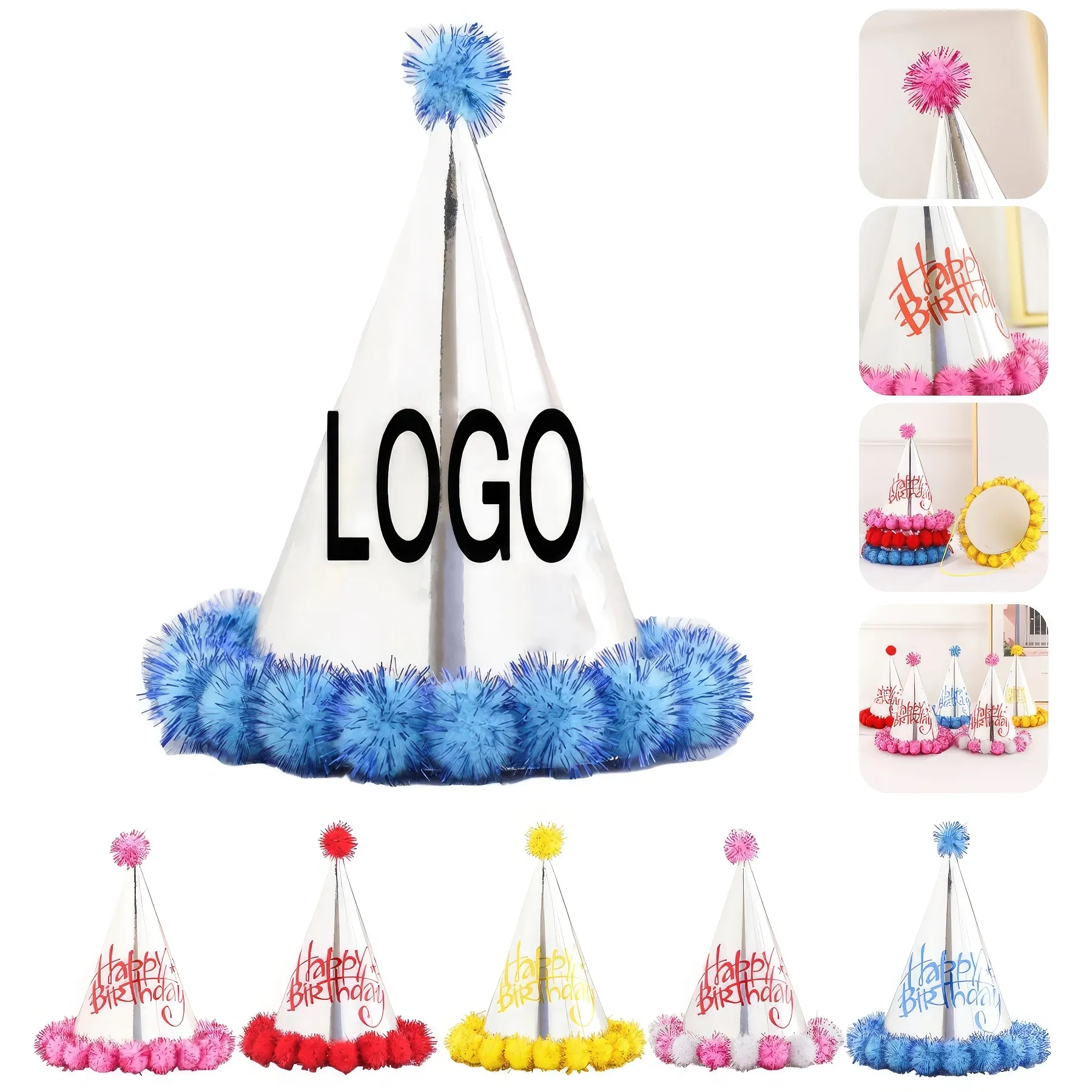 Birthday Party Kids Game Hat & Cake Celebration Decoration 1