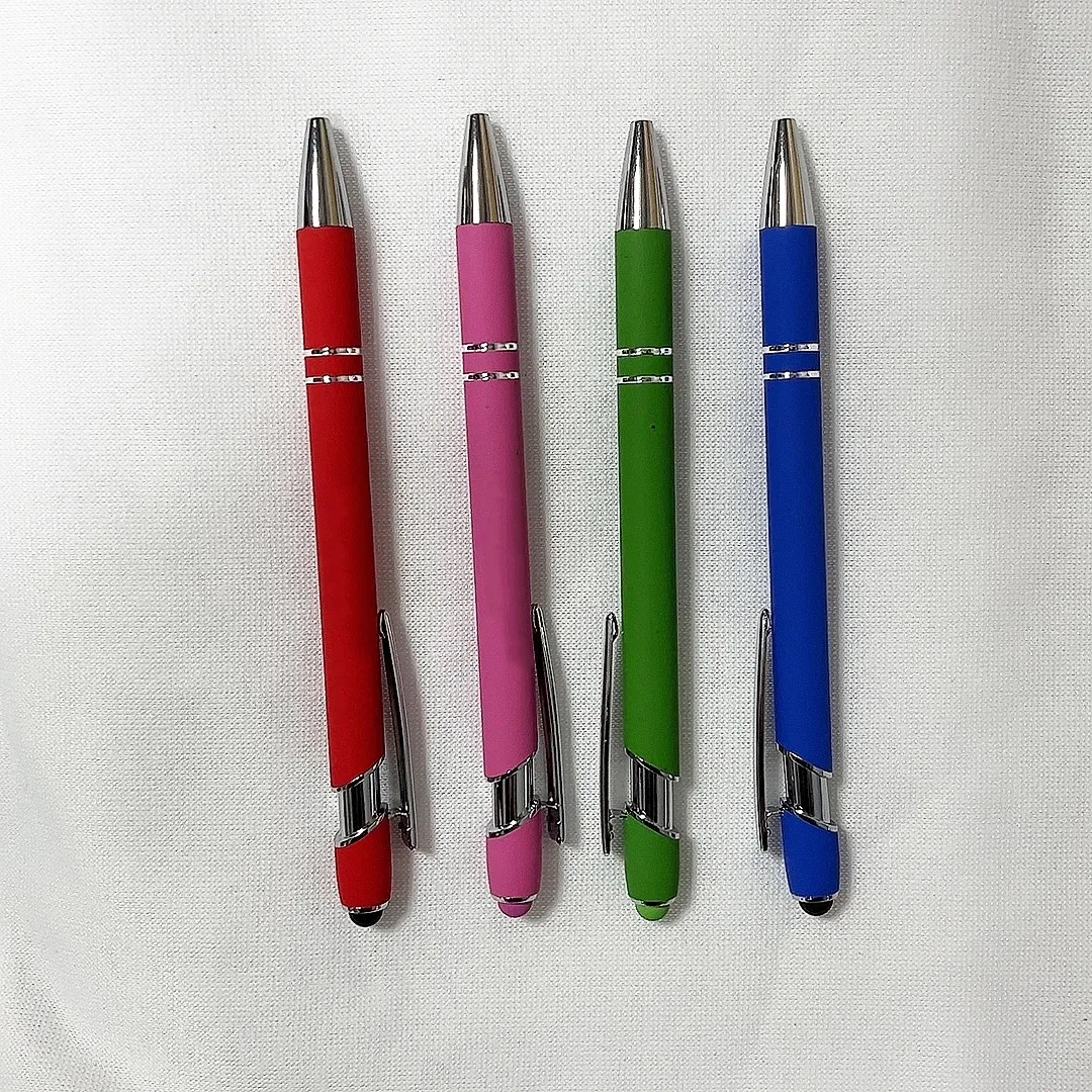 Metal Plunger Action Vector Stylus Pen with Custom Logo