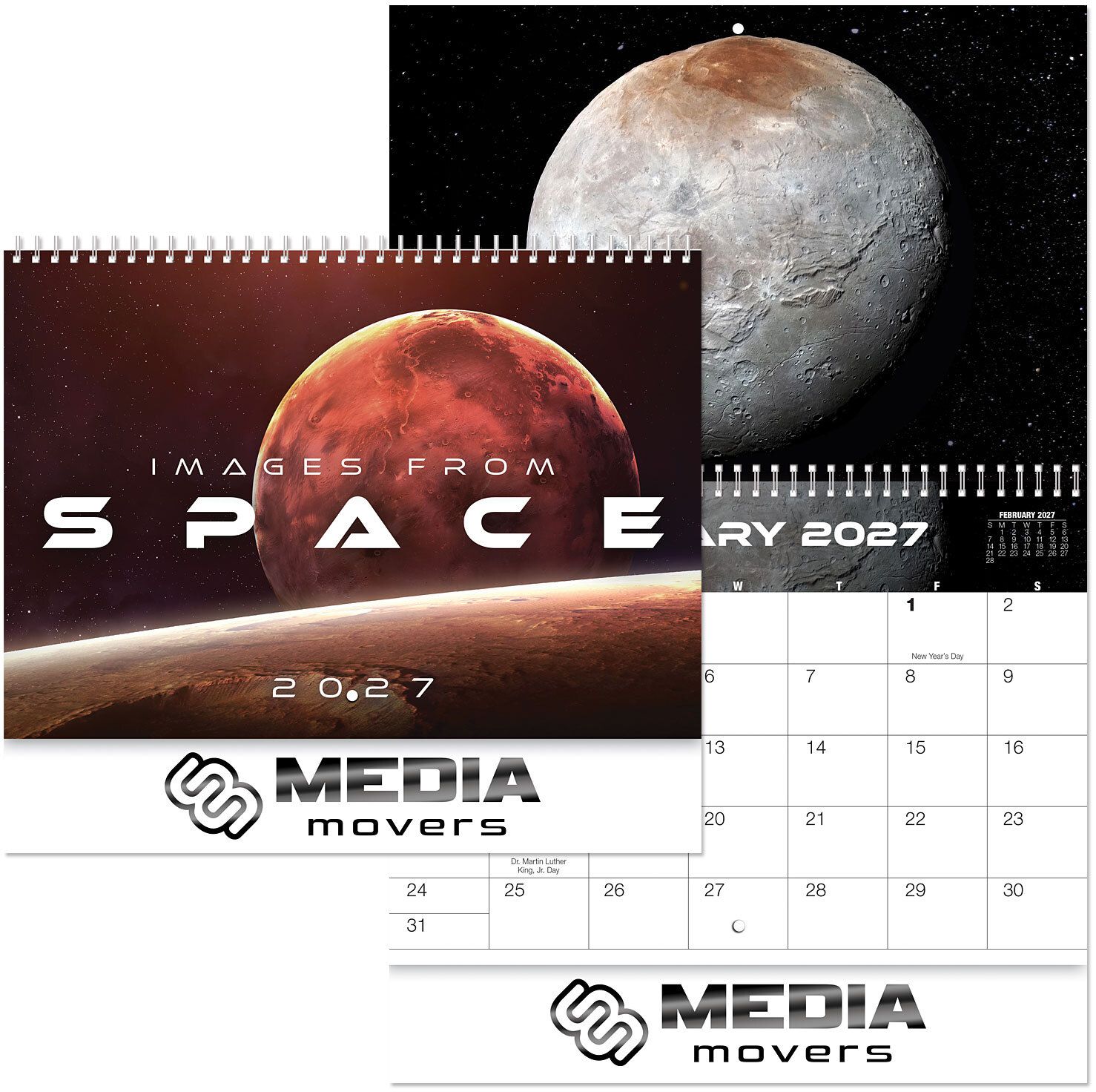 LUXE IMAGES FROM SPACE SPIRAL WALL CALENDAR 5