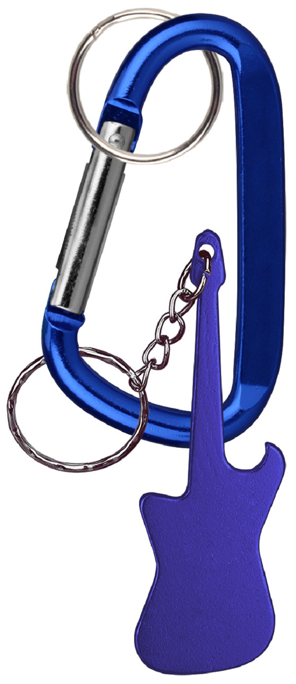 Guitar Shaped Bottle Opener Key Holder and Carabiner 8
