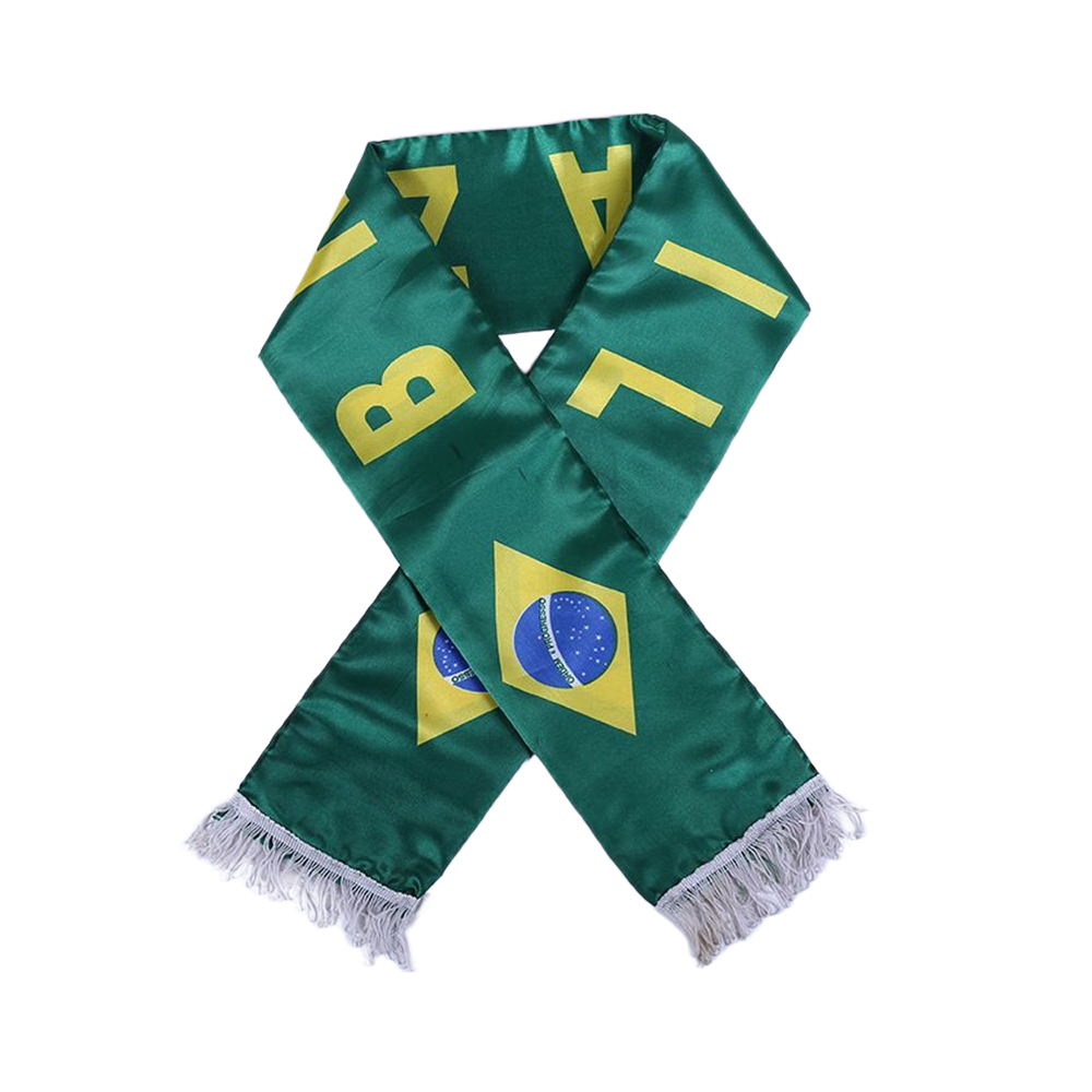 Satin Sport Fan Scarf W/ Tassel 7