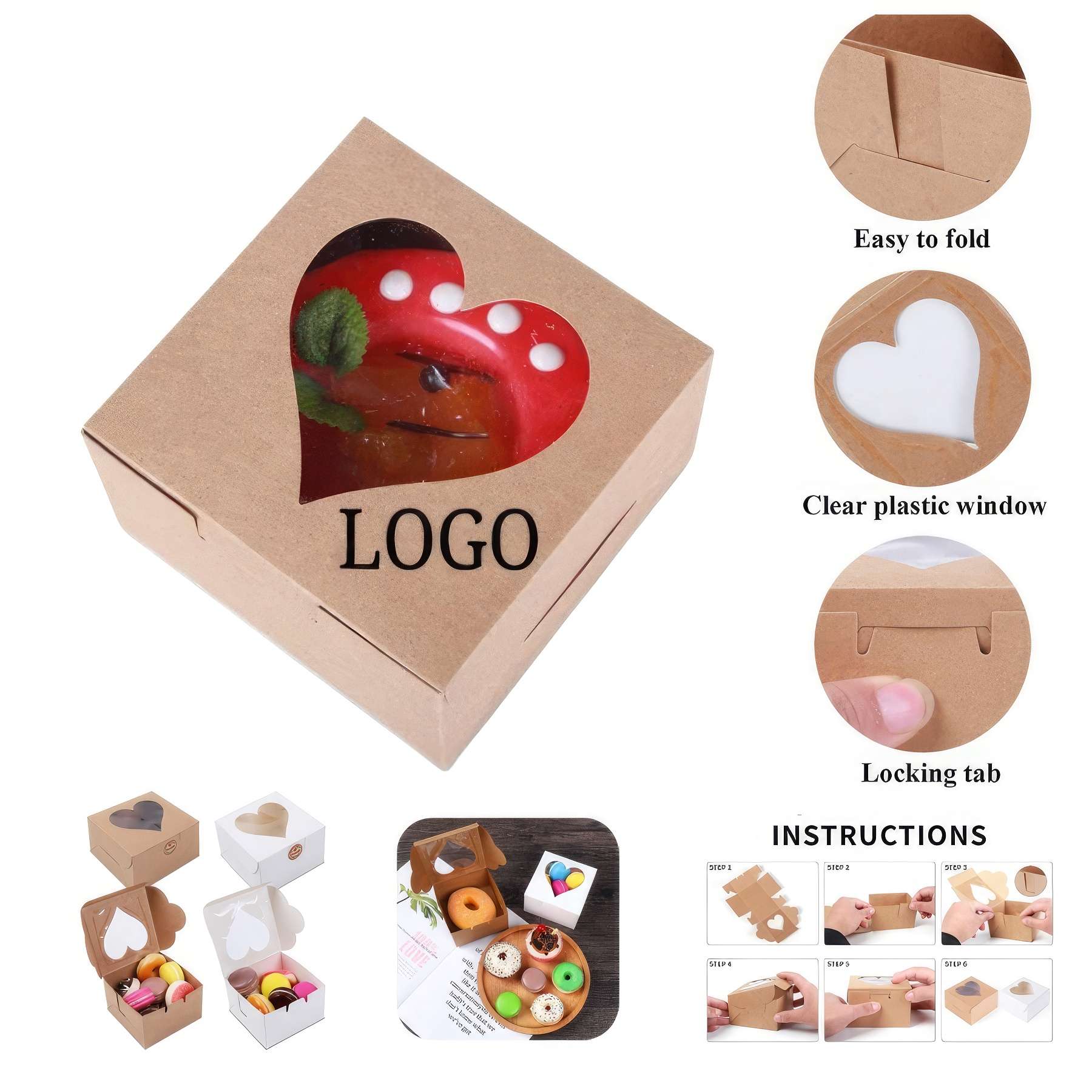Heart Shaped Cake Box 3