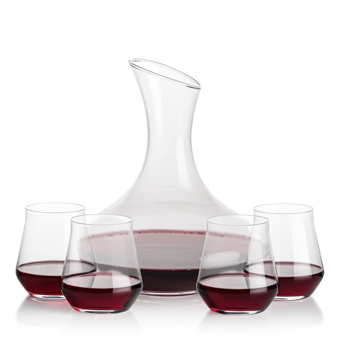 Innisfil Carafe & Bretton Stemless Wine 5