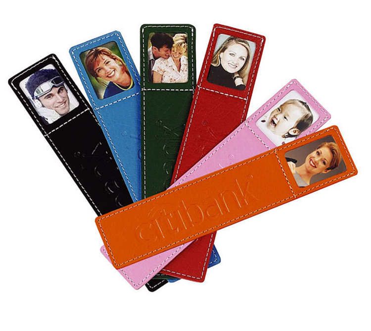 Photo Frame Simulated Leather Bookmark 1
