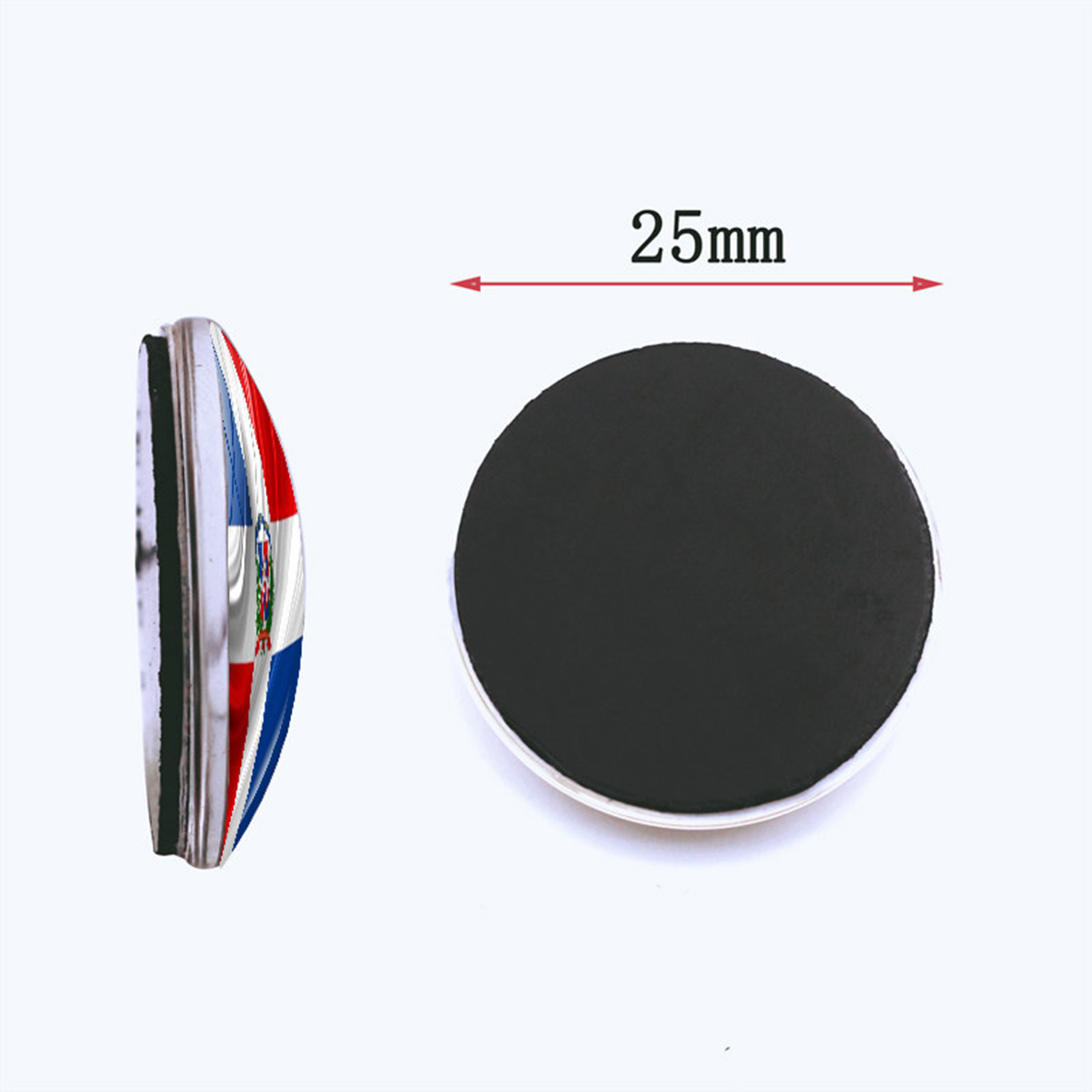 Magnetic Properties of Glass Flag Refrigerator Sticker 4