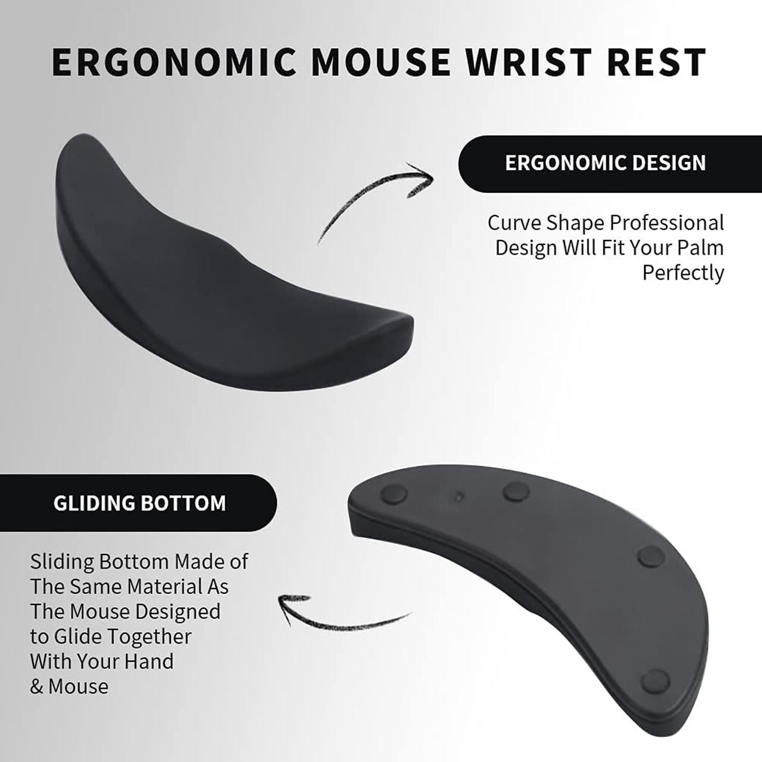 Silicon Gel Non-Slip Ergonomic Wrist Rest 6