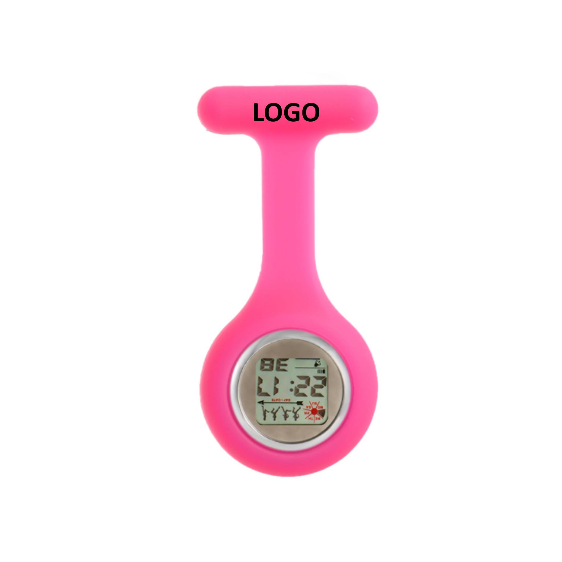 Pocket Silicone Digital Display Nurse Watch 2