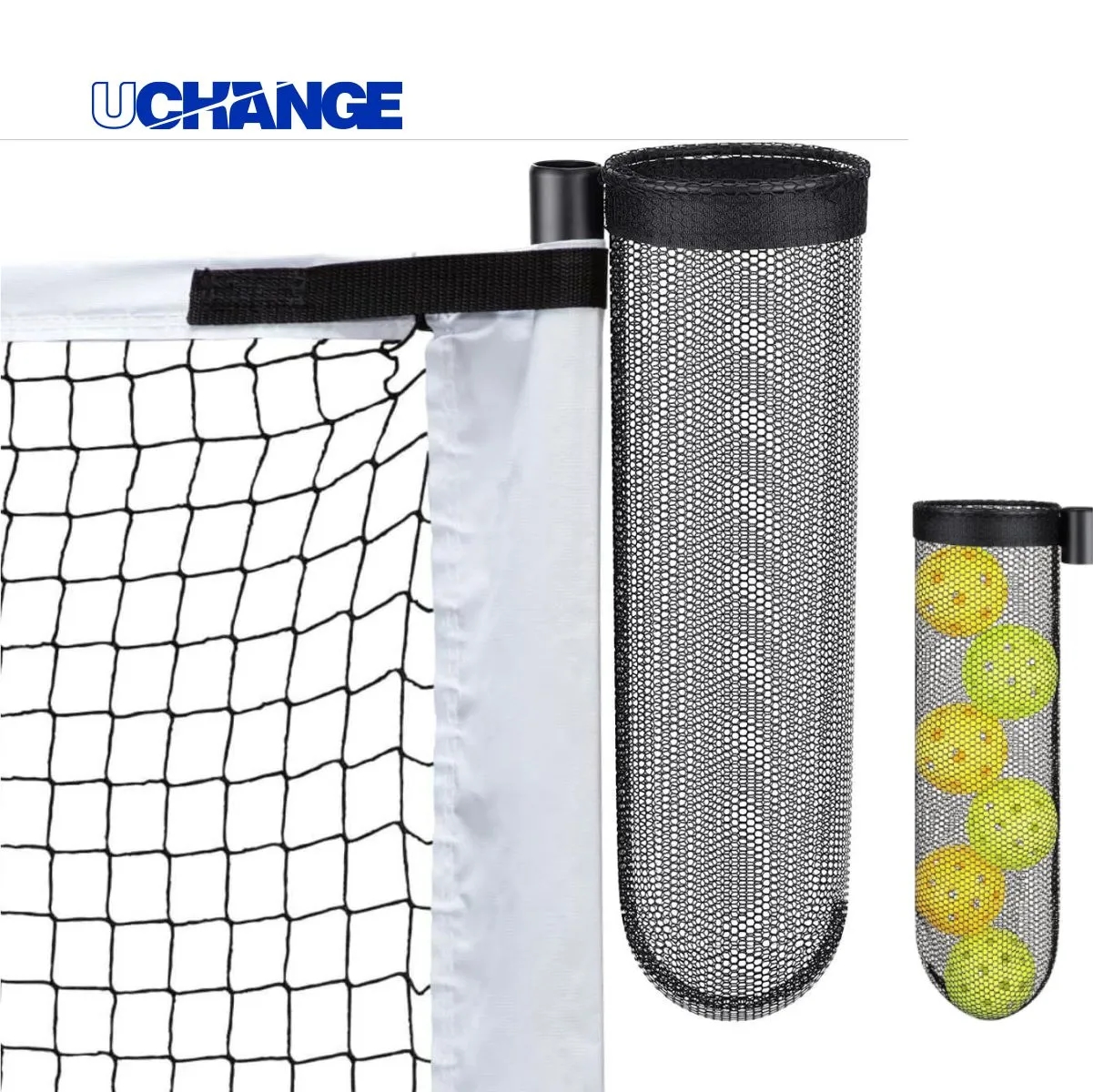 Mesh Ball Pouch For Pickleball Nets With Strap 5