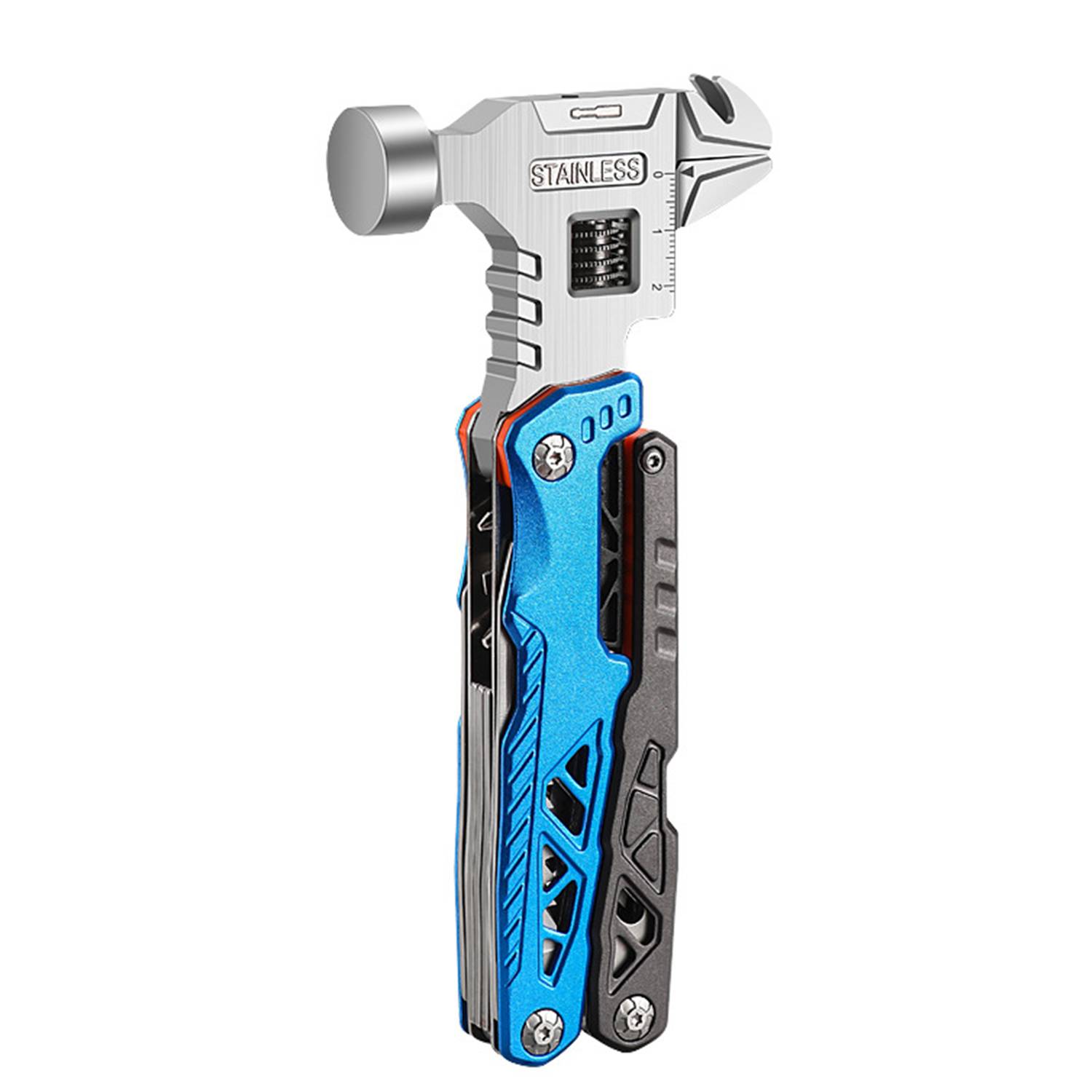 Outdoor Portable Multifunctional Wrench Hammer Pliers 10
