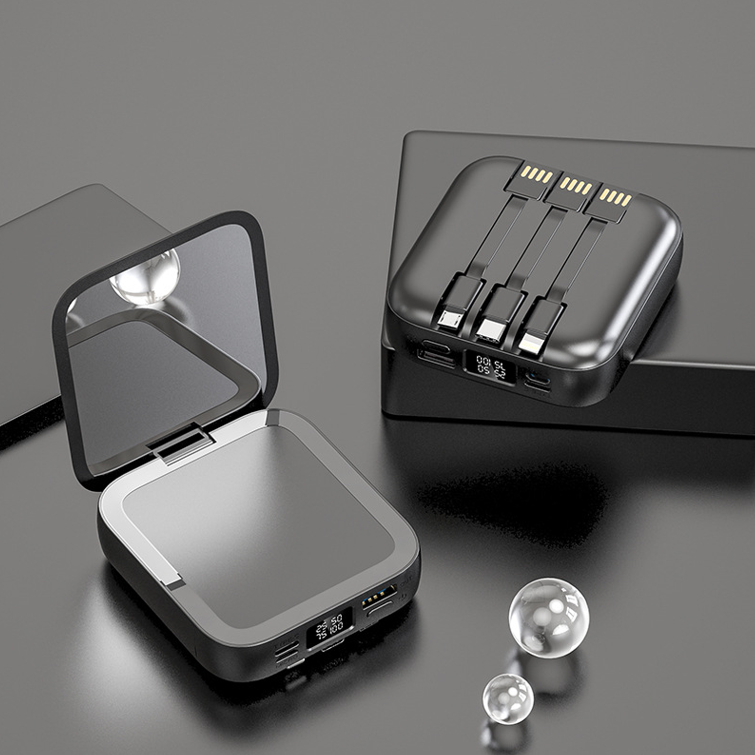 20000 mAh Mini Fast Charging Power Bank w/ Mirror 5