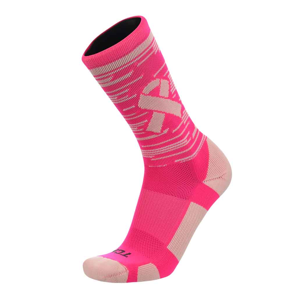 Fastline Pink Breast Cancer Awareness Crew Socks 2