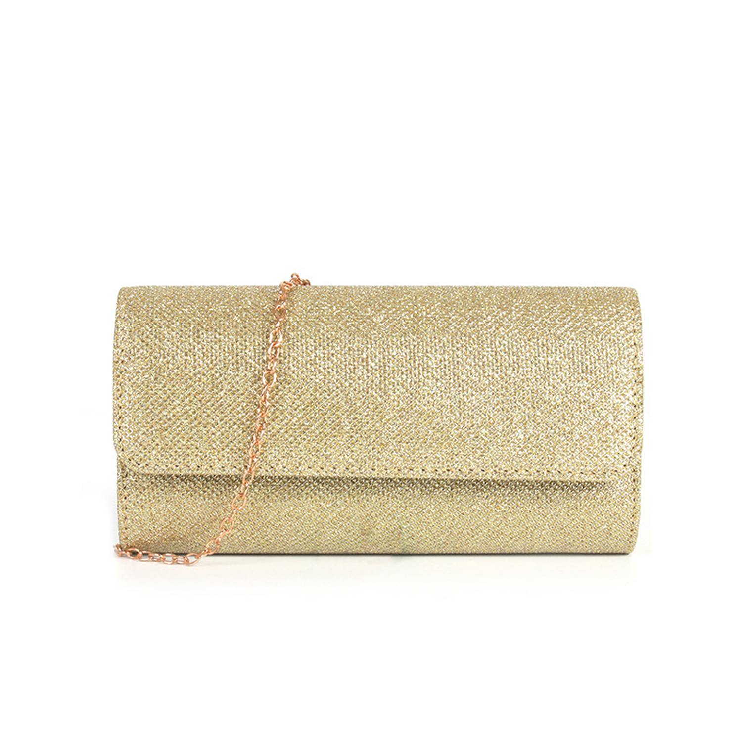 Women's Glitter Clutch Purse with Chain for Wedding & Party 5