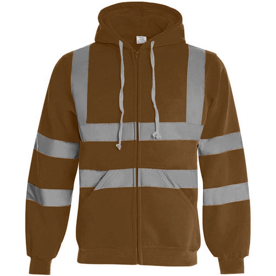 VISIPRO Reflective Safety Full-Zip Hoodie with Bands & Brace 28