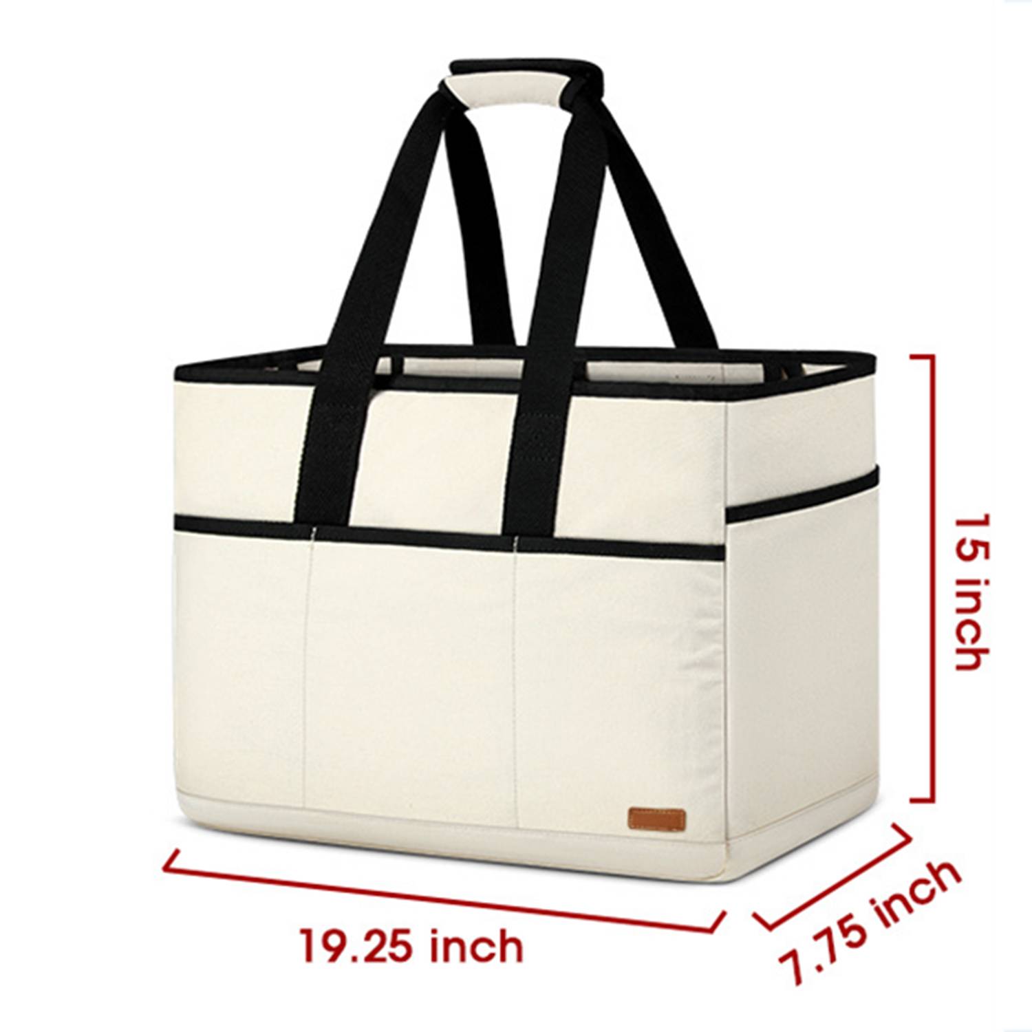 Portable Large Capacity Beach Tote Bag For Women, custom tote bag with logo imprint 5