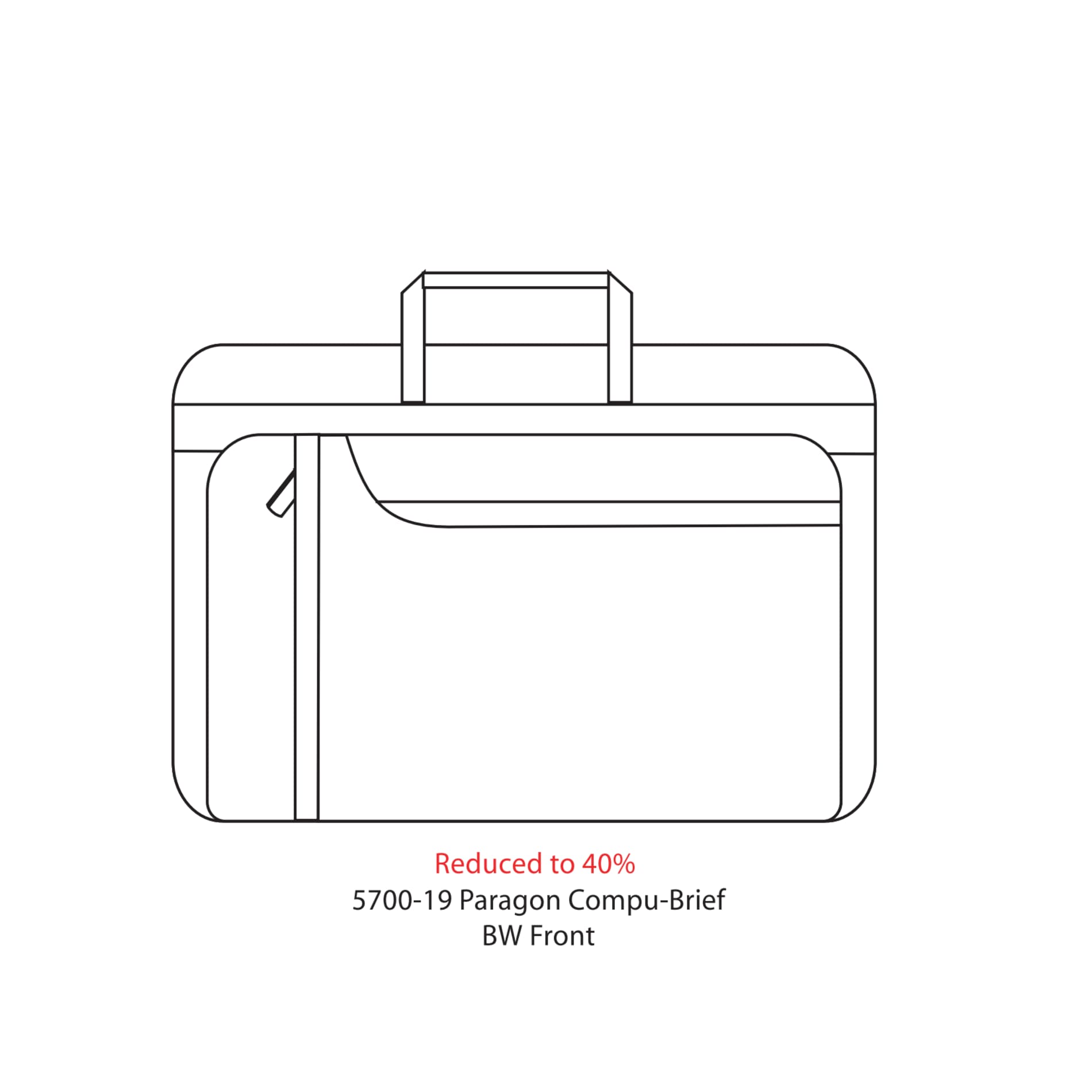 Paragon 15" Computer Briefcase 45