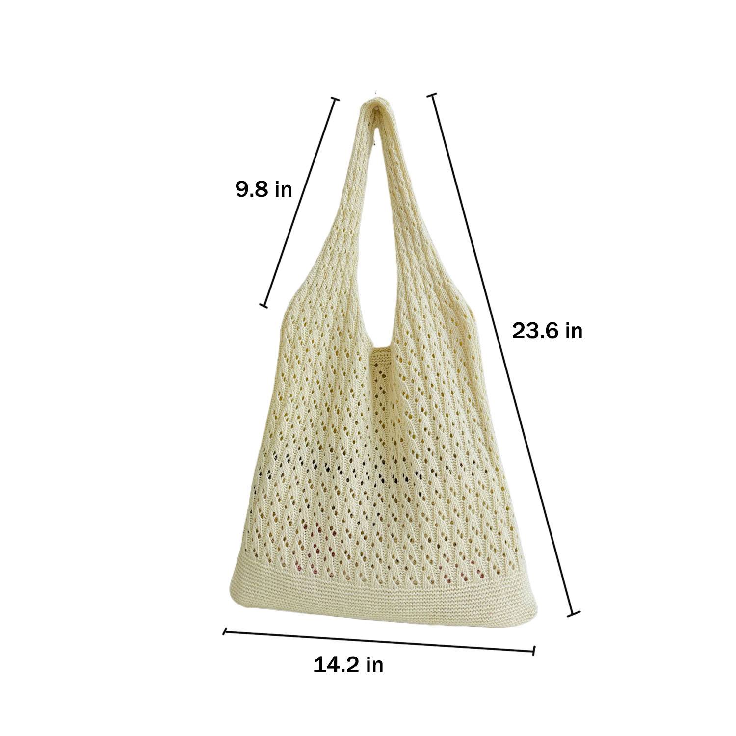 Polyester Mesh Crochet Beach Tote Bag for Summer Travel 8