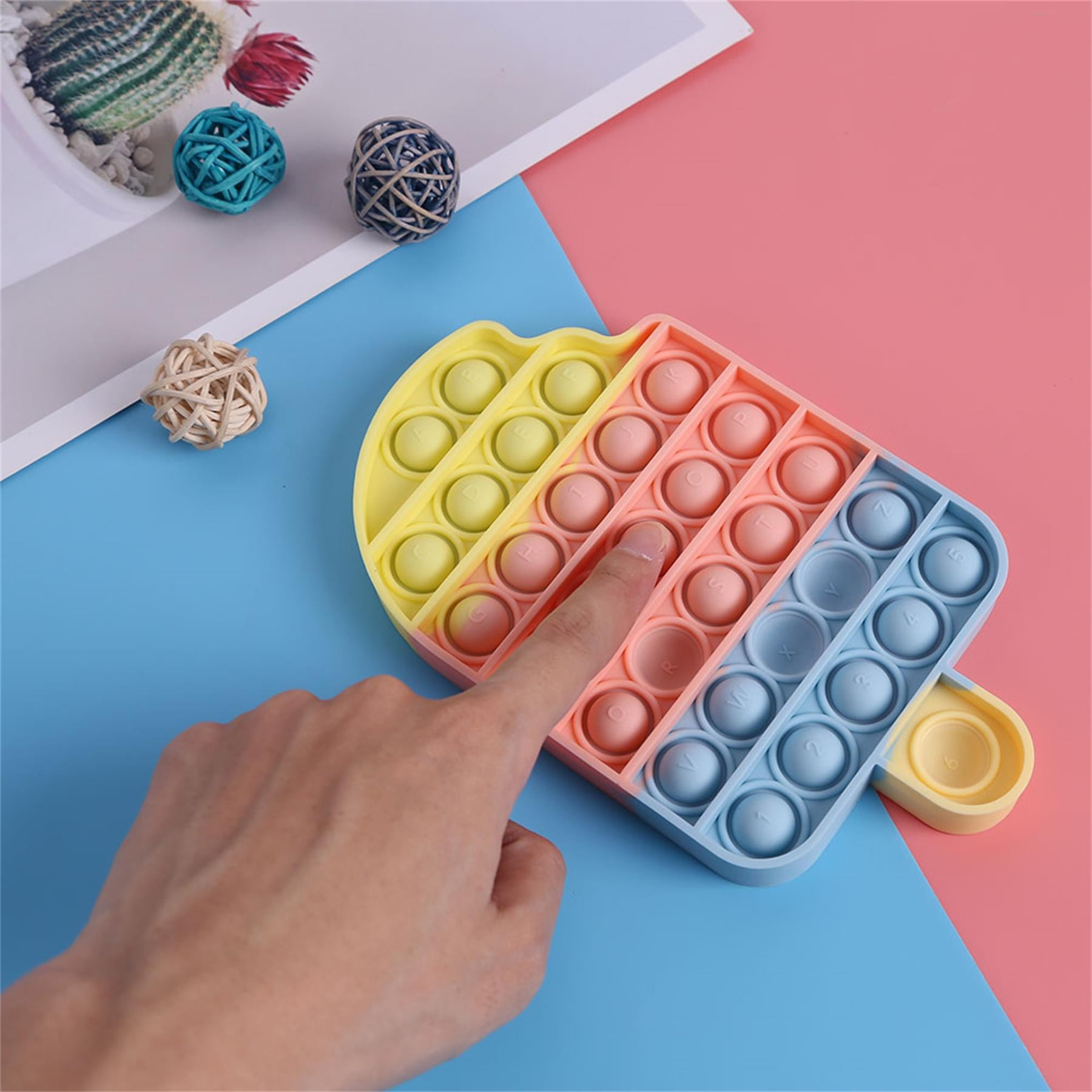Ice Cream Push Bubble Sensory Fidget Toy 5