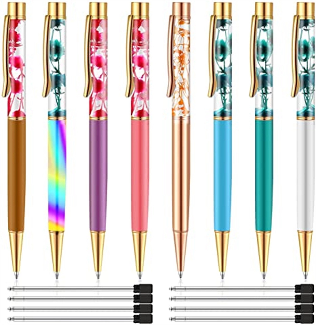 Dynamic Floating Liquid Flower Ballpoint Pen 1