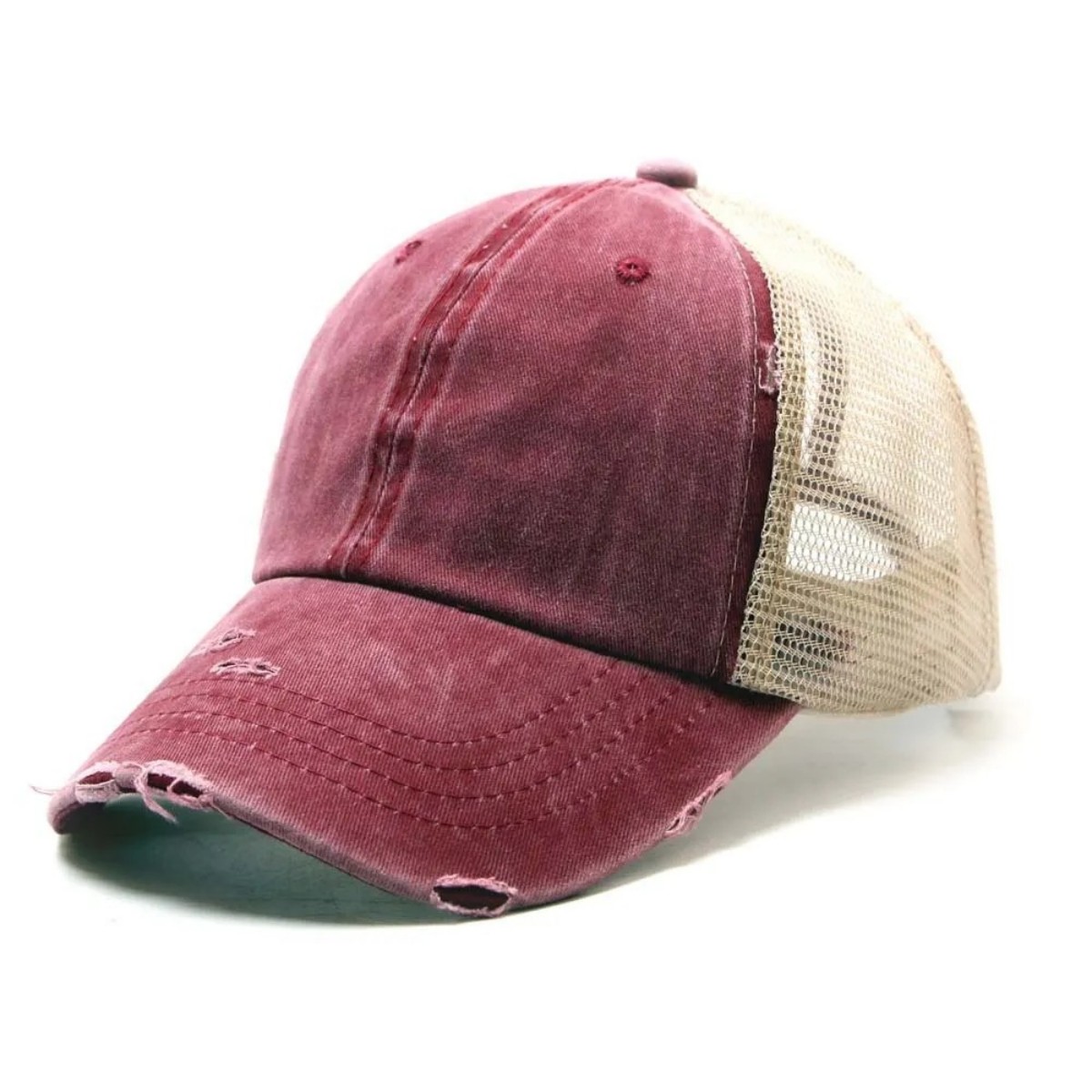 Breathable Baseball Cap with Embroidered Front 5