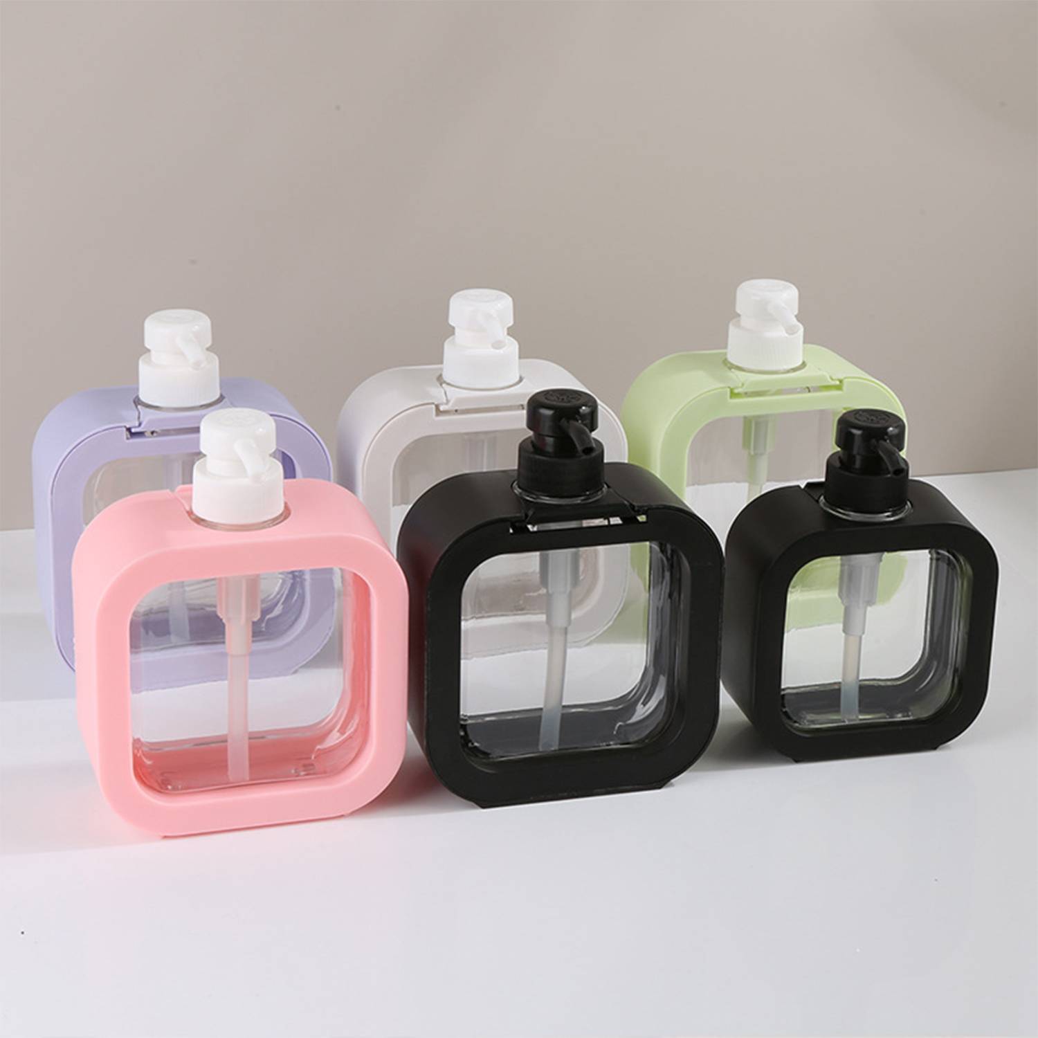 Clear dispenser bottle 6