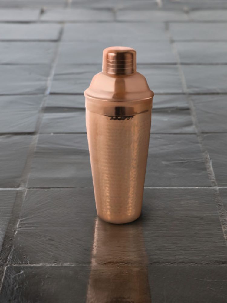 Twine Living® Hammered Copper Cocktail Shaker 4