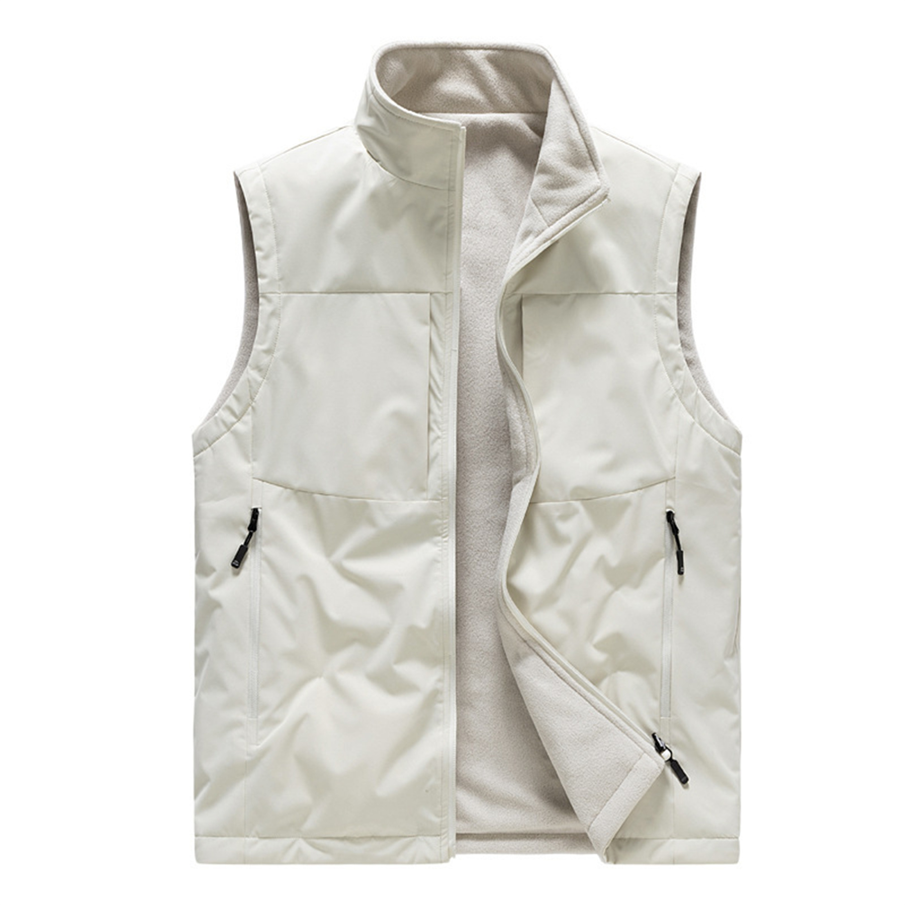 Full Zip Polar Fleece Vest 7
