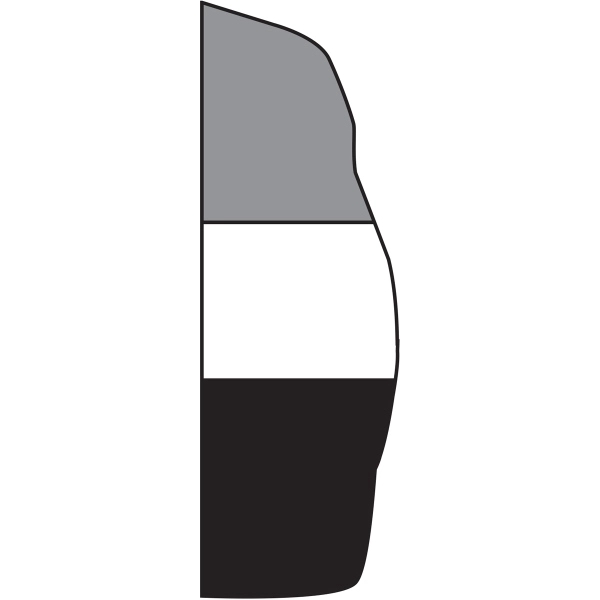 Semi-Stock 3 Color Feather Style 2 Attention Flag 2