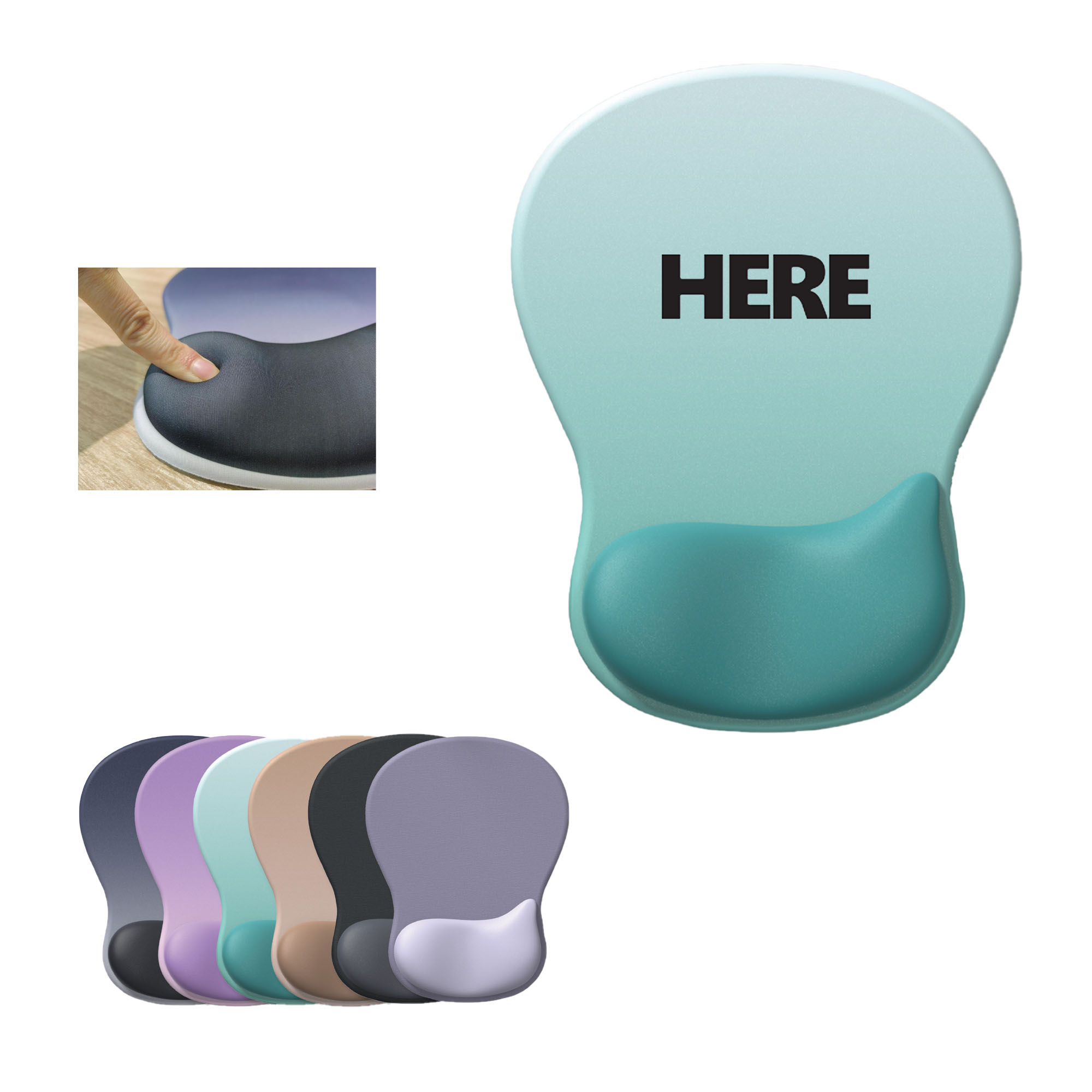 Droplet Silicone Ergonomic Non-Slip Wrist Pad 2