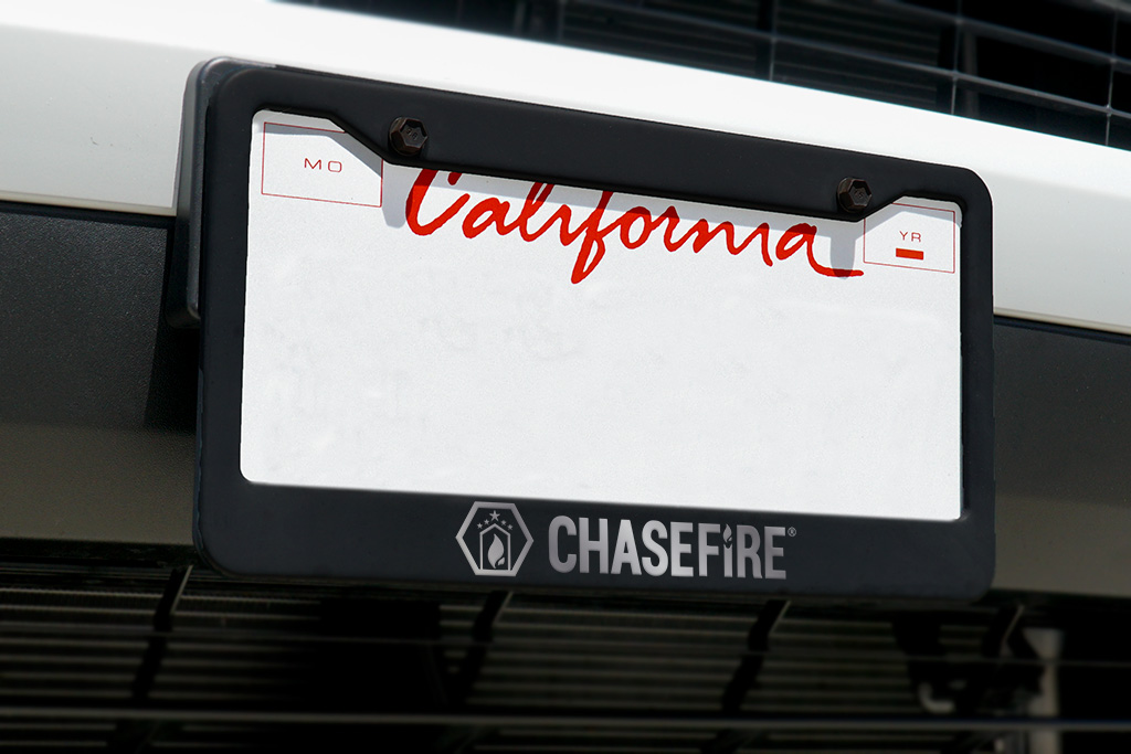 Black Metal License Plate Frames 4
