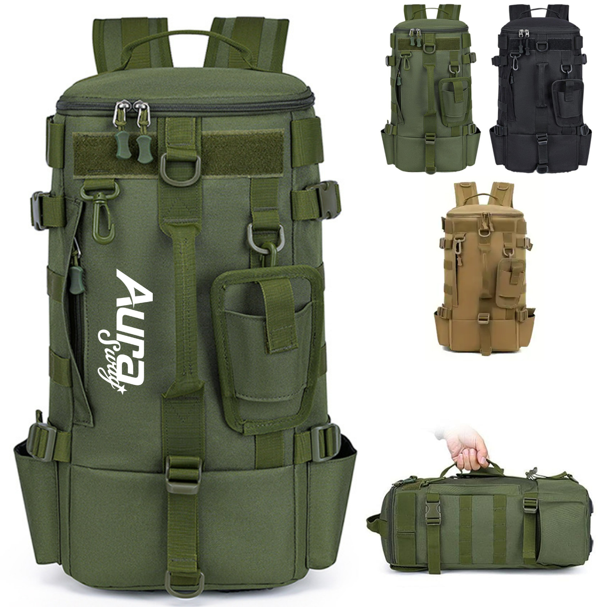 15L Tactical Fishing Gear Backpack with Rod Holders 7