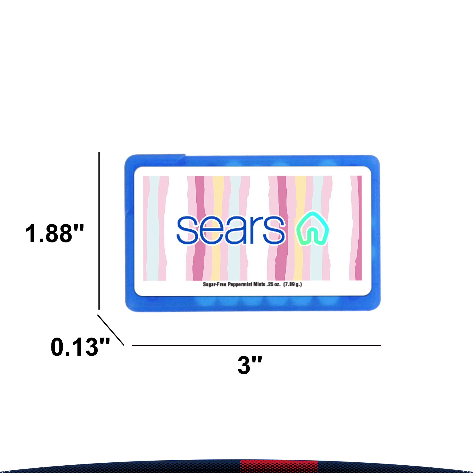 Bret Business Card Style Dispenser Peppermint Flavored Mints 8