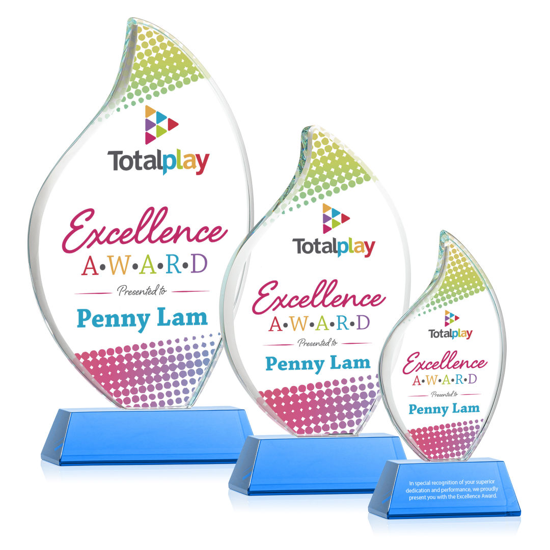 Odessy Flame Vividprint™ Award on Newhaven - Sky Blue 5