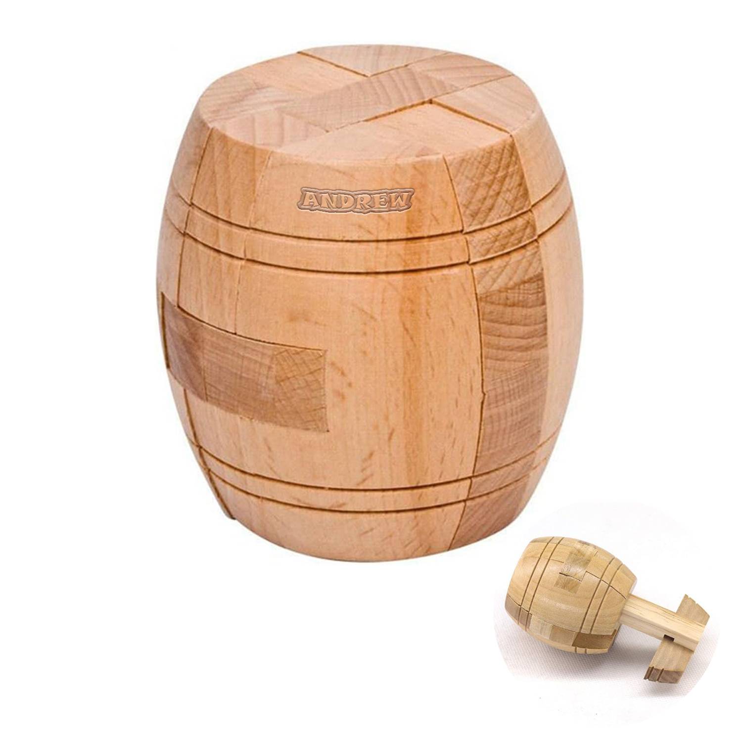 Wooden Barrel Puzzle 4