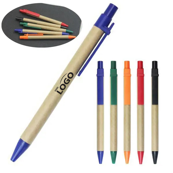 Environmentally Friendly Ballpoint Pens with Retractable Design 1
