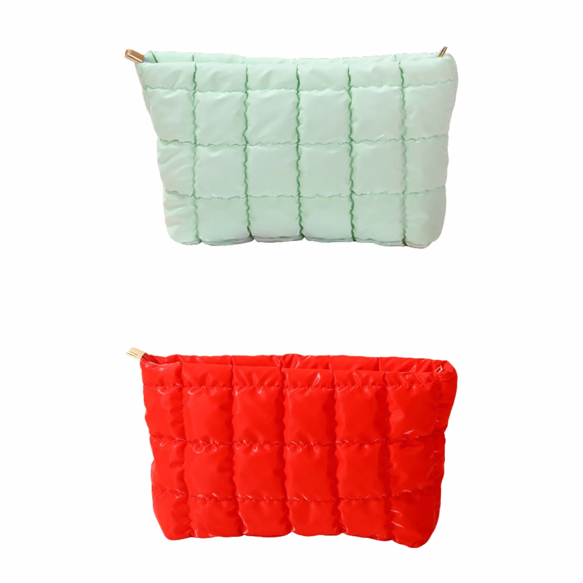 Ins-Style Quilted Cosmetic Bag, Portable Makeup Organizer 2