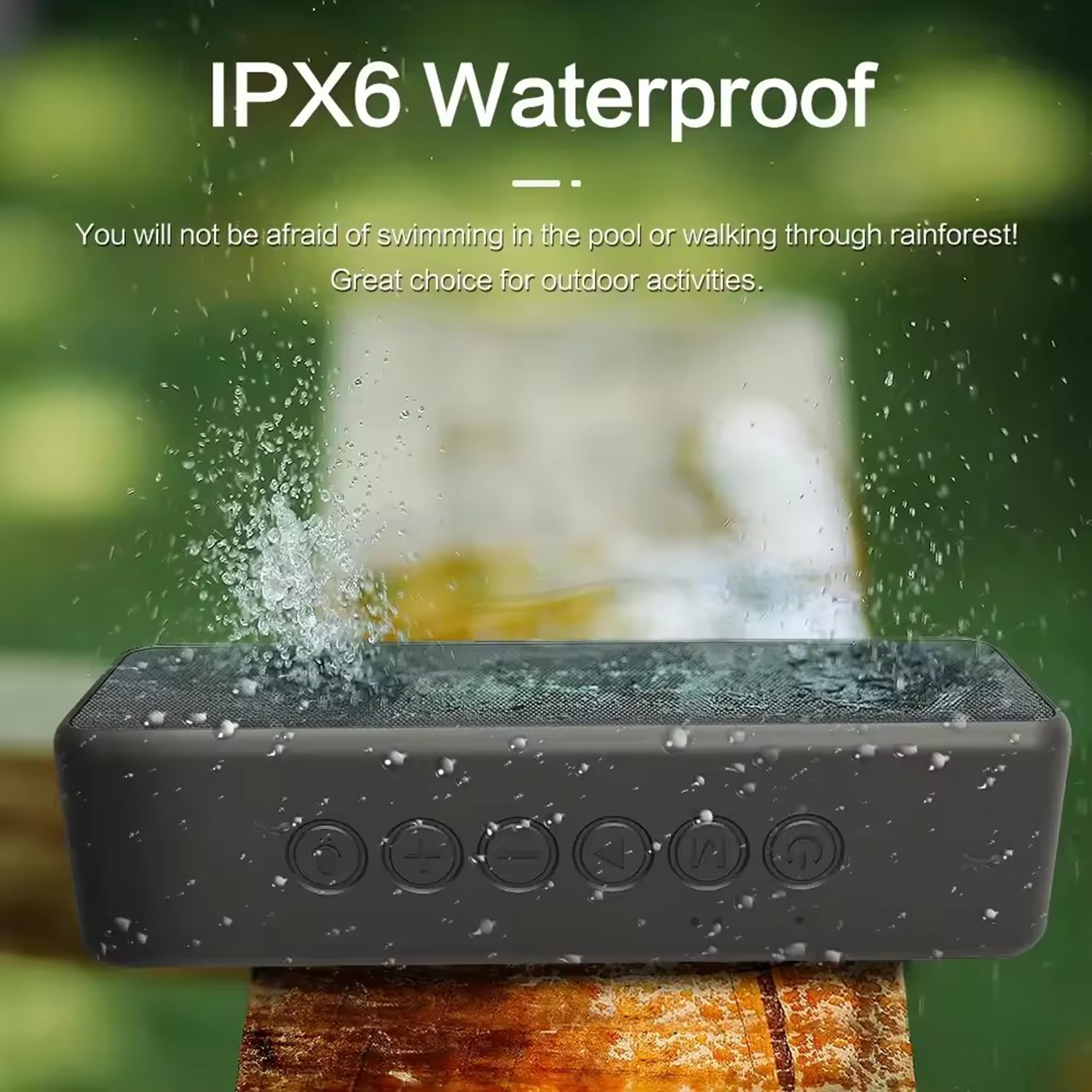Bluetooth Speaker w/ Loud Stereo Sound 3