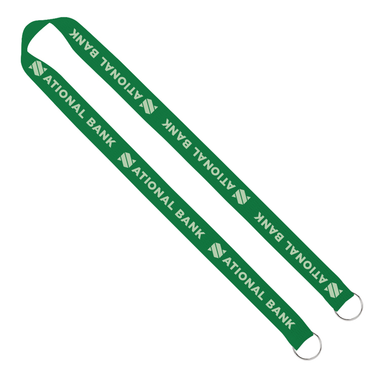 1" Screen Printed Lanyard with Double Clips 27