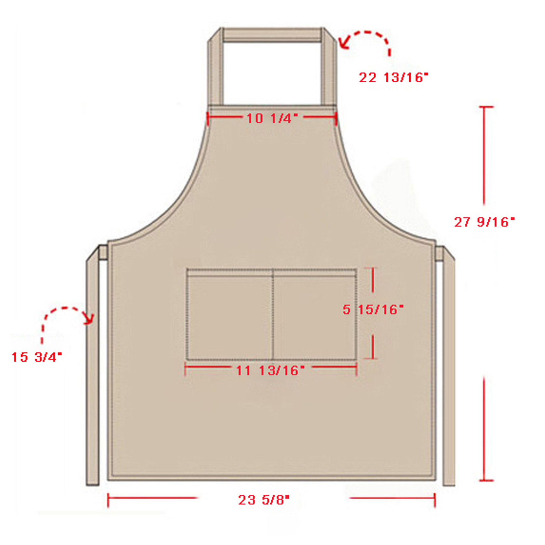 100% Polyester Adult Apron 2