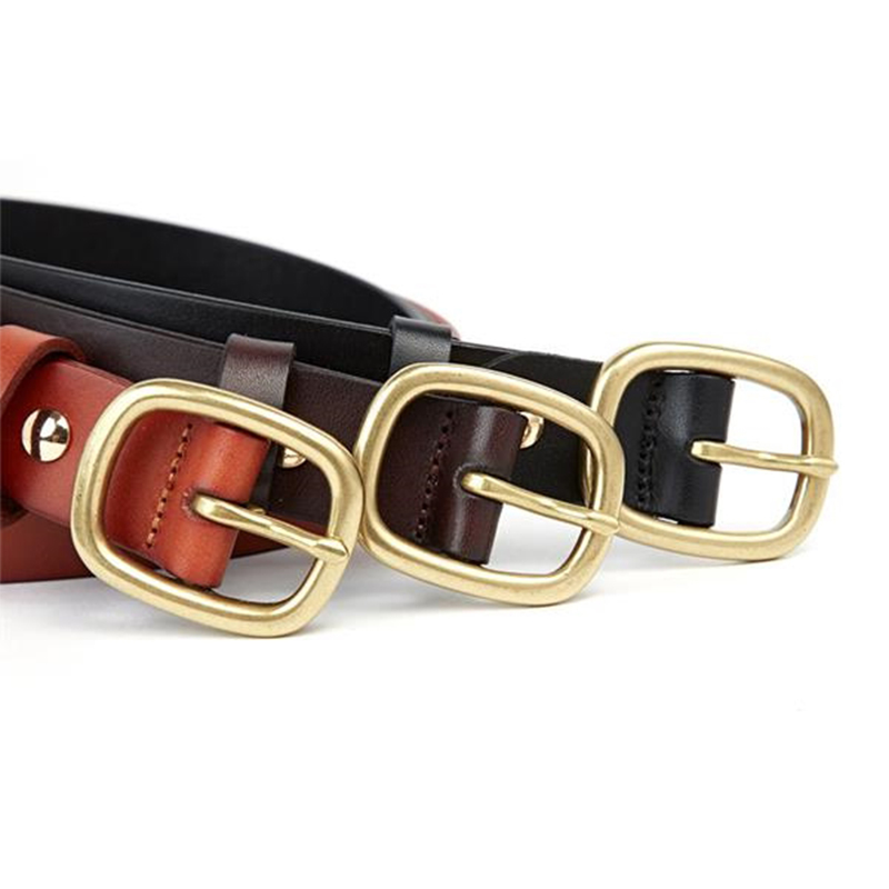 1 1/8 " Width Cowhide Ladies Fashion Belt 2