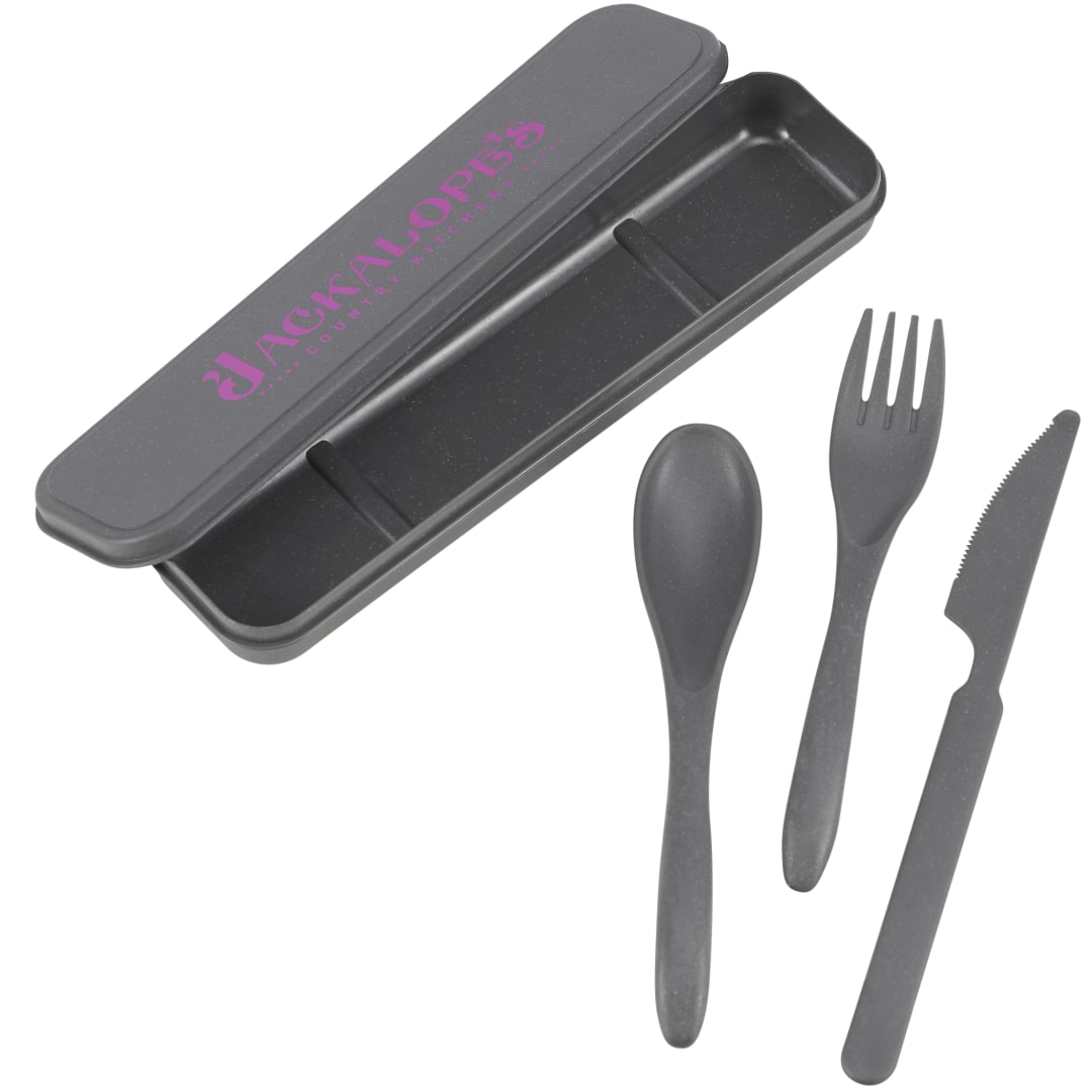 Bamboo Fiber Cutlery Set 60