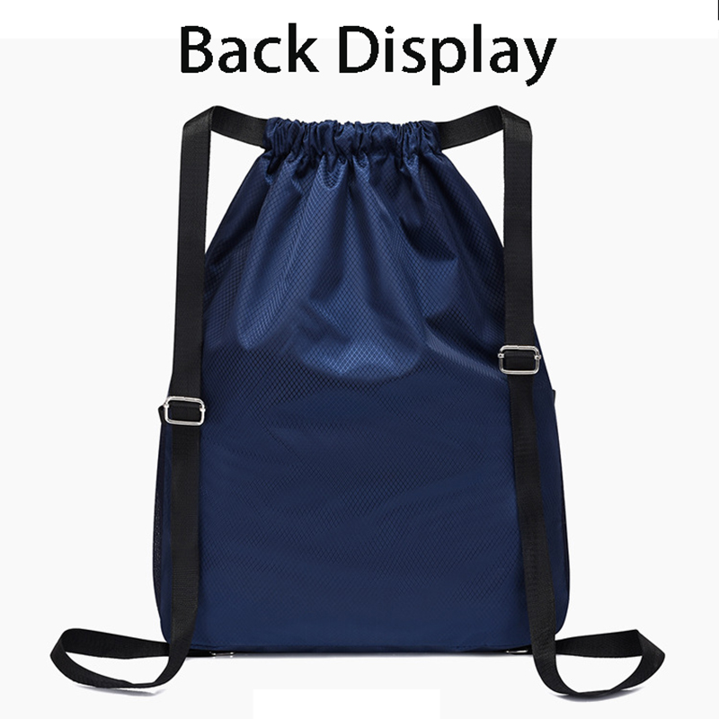 Waterproof Large Sports Drawstring Backpack w/Adjustable Shoulder Strap 33