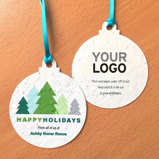 Modern Trees Seed Paper Ball Ornaments 4