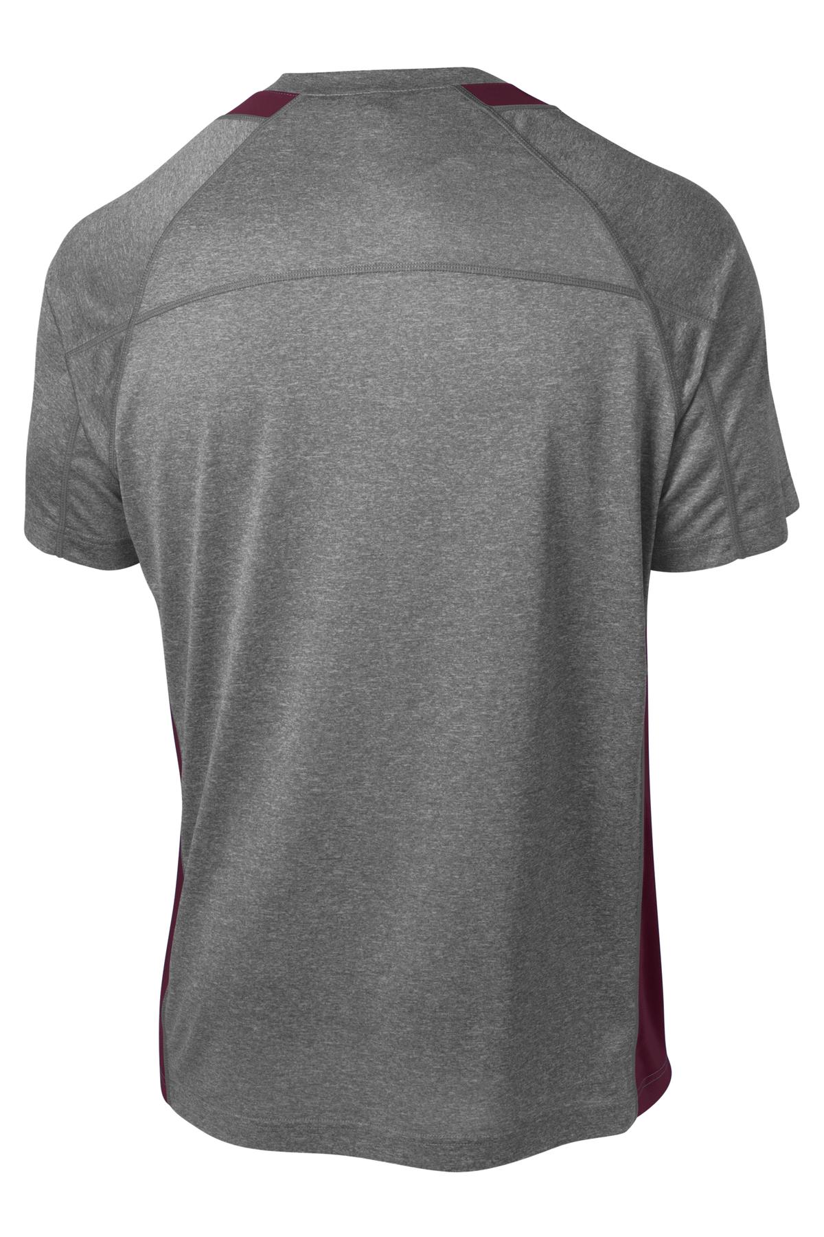 Sport-Tek Heather Colorblock Contender Tee. ST361 47