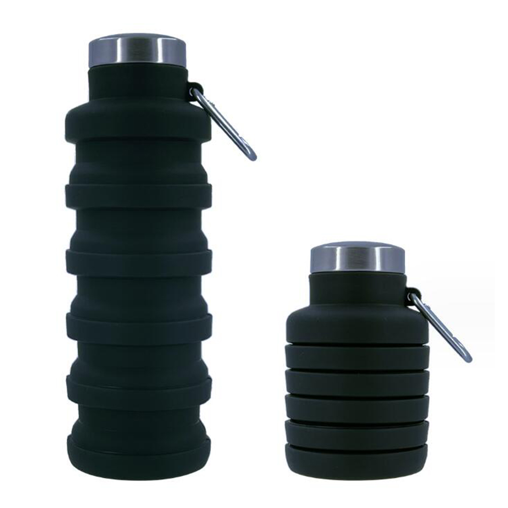 18 Oz Foldable Silicone Water Bottle 4