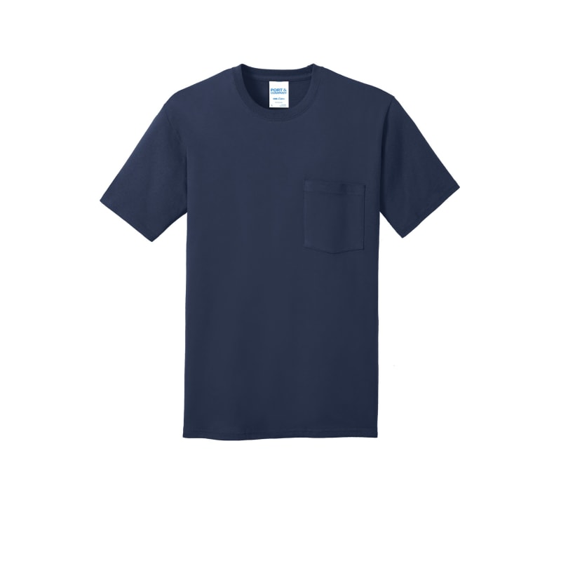 Port & Company Core Cotton Pocket Tee. 26