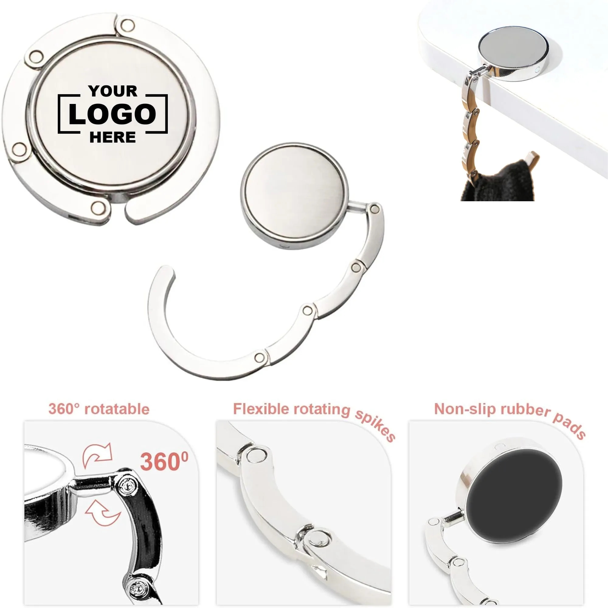 Portable Foldable Hanging Bag Hook Free Shipping